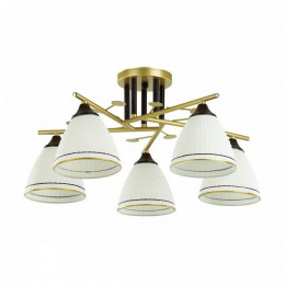 Люстра 4544/5C Lumion Матовое золото, черный, белый