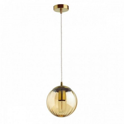Светильник подвесной 4758/1 Odeon Light Янтарный/бронзовый