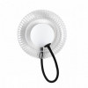 Светильник настенный 5013/1W Odeon Light Черный/прозрачный/белый матовый металл/стекло