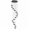 Люстра 5031/80L Odeon Light Черный/прозрачный