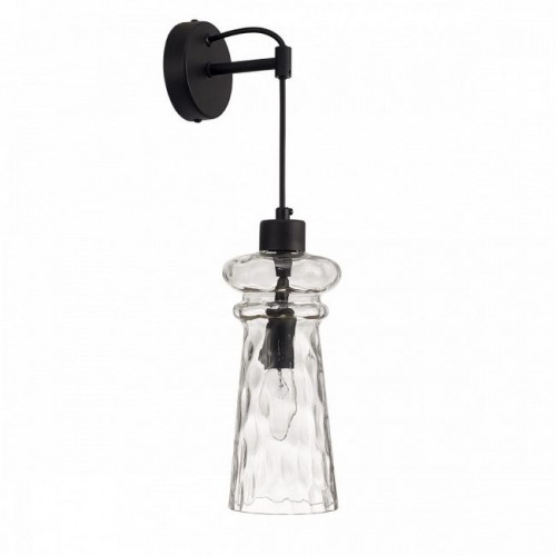 Светильник настенный 4966/1W Odeon Light Матовый черный/прозрачный/металл/стекло
