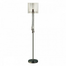 Торшер 4890/1F Odeon Light Exclusive Черный хром/дымчатый/прозрачный