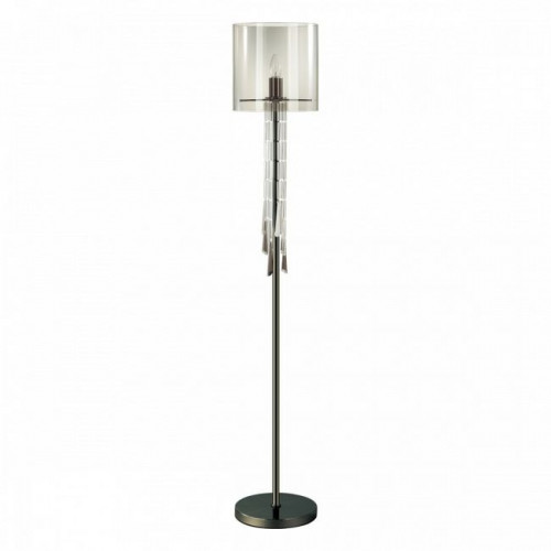 Торшер 4890/1F Odeon Light Exclusive Черный хром/дымчатый/прозрачный