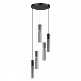 Люстра 5058/25L Odeon Light Черный/дымчатый