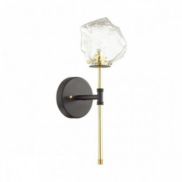 Светильник настенный 4789/1W Odeon Light Черный/золотой/прозрачный