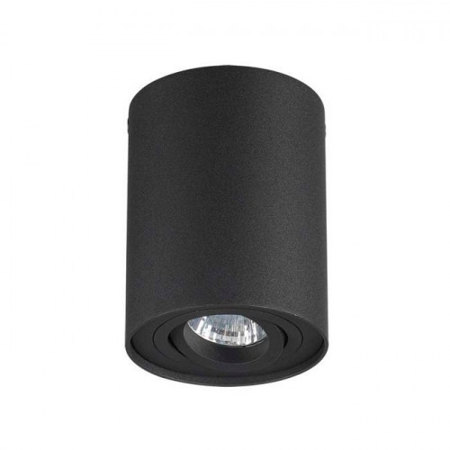 3565/1C HIGHTECH ODL18 257 черный Потолочный накладной светильник IP20 GU10 1*50W 220V PILLARON