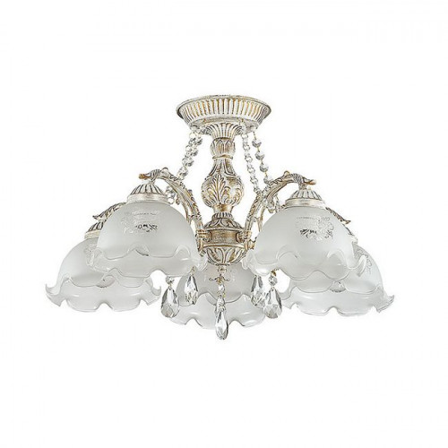 Люстра 3126/5C Lumion Белый с золотой патиной