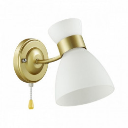 Светильник настенный 4535/1W Lumion Матовое золото, белый