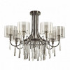 Люстра 4890/7 Odeon Light Exclusive Черный хром/дымчатый/прозрачный