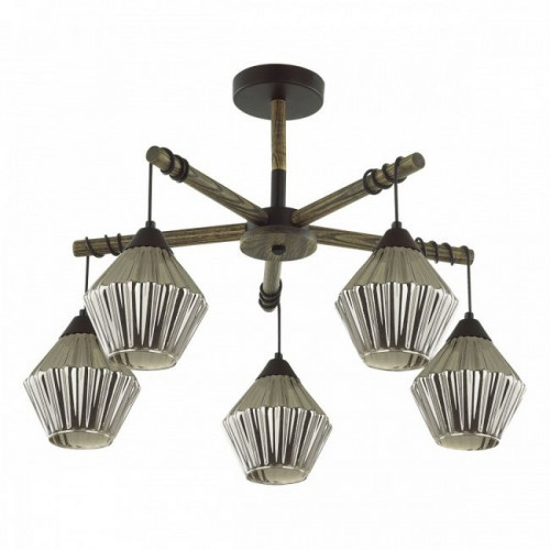 Светильник потолочный 4564/5C Lumion Черный, дерево