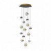 Люстра 5037/132L Odeon Light Никель/прозрачн/молочный