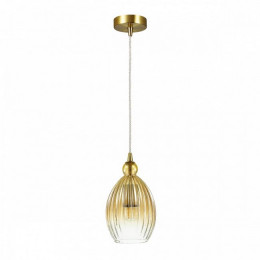 Светильник подвесной 4712/1 Odeon Light Янтарный/бронзовый