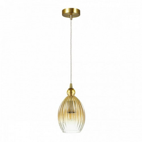 Светильник подвесной 4712/1 Odeon Light Янтарный/бронзовый