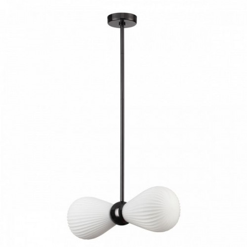 Светильник подвесной 5418/2 Odeon Light Exclusive Черный хром/белый матовый