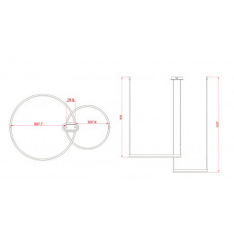 Люстра подвесная 08219,33P(3000K) Kink Light Матовое золото