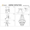 Люстра подвесная 08223,33(3000K) Kink Light Матовое золото