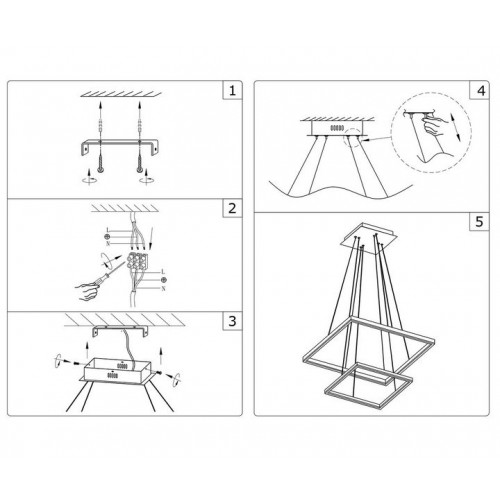 Люстра подвесная 08229,01(4000K) Kink Light Белый