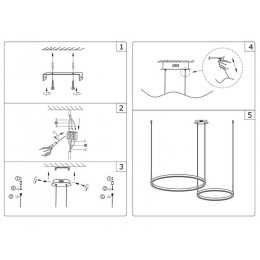Люстра подвесная 08219,33P(3000K) Kink Light Матовое золото