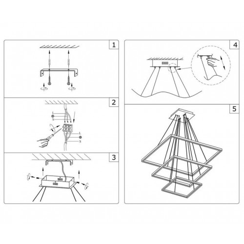 Люстра подвесная 08201,01(4000K) Kink Light Белый