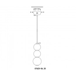 Люстра подвесная 07623-3A,20 Kink Light Бронза