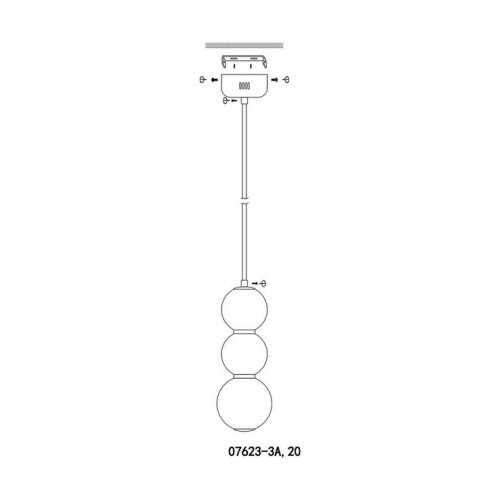 Люстра подвесная 07623-3A,20 Kink Light Бронза