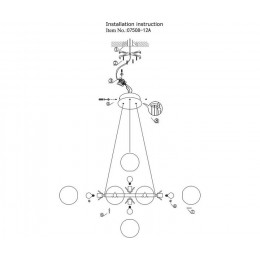 Люстра подвесная 07508-12A,02 Kink Light Хром
