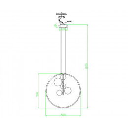 Люстра подвесная 09408-5A,19 Kink Light Черный