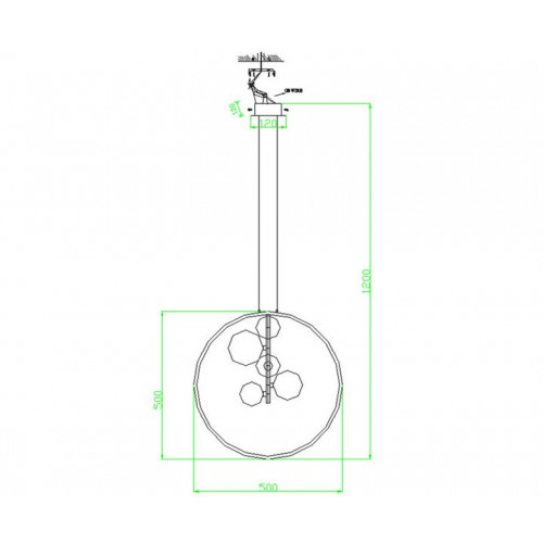 Люстра подвесная 09408-5A,19 Kink Light Черный