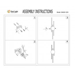 Светильник настенный 08428-1203,33 Kink Light Золото