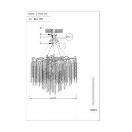 Люстра подвесная 07871-100,33 Kink Light Золото