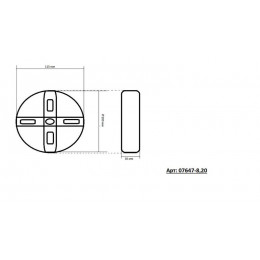 07647-8,20(4000K) Люстра Рапис бронза Led 128W