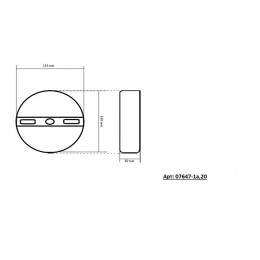 07647-1A,20(4000K) Бра Рапис бронза Led 16W