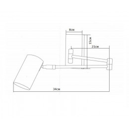 07657,20 Бра Хэлли бронза Gu10 1*5W