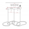 Люстра подвесная 07609-4AL,33 Kink Light Золото