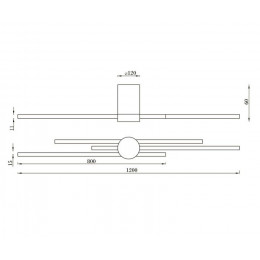 Светильник настенный 08428-1203,19 Kink Light Черный