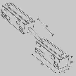 Коннектор TRA034CPC-42W-5-1 Maytoni Белый