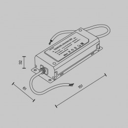Блок питания TRA130DR-100W Maytoni Белый