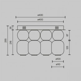 Светильник потолочный MOD273CL-L60CH3K Maytoni Хром
