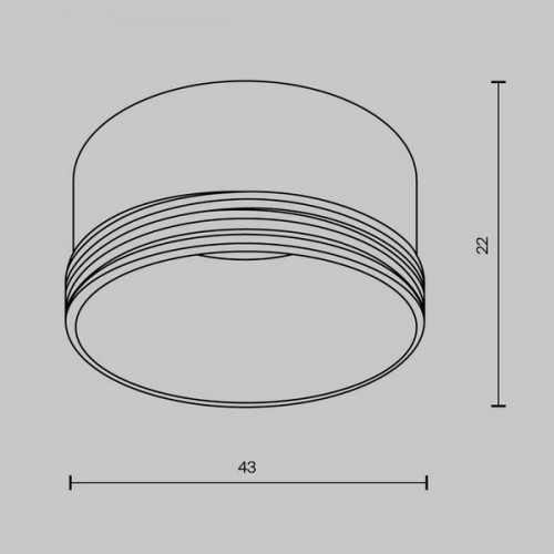 Кольцо декоративное RingS-5-W Maytoni Белый