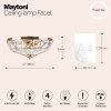 Светильник потолочный MOD094CL-04G Maytoni Золото