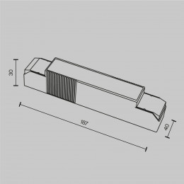Светильник настенный PSL-TR40-750-900mA Maytoni Белый