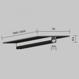 Шинопровод TRX184-121B Maytoni Черный