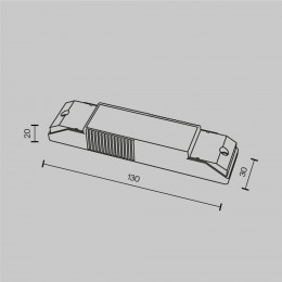 Светильник настенный PSL-TR40-150-300mA Maytoni Белый