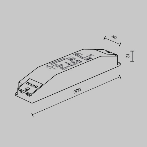 Блок питания 60-220-240-24-G2 Maytoni Белый