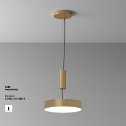 Светильник потолочный C032CL-36W4K-RD-MG Maytoni Матовое Золото
