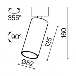 Светильник потолочный C055CL-L12W4K-W-W Maytoni Белый