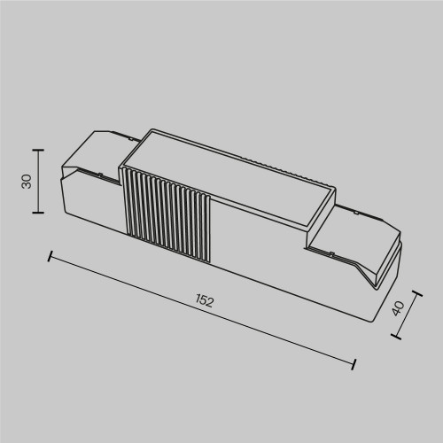 Светильник настенный PSL-DL40-3CCT-350-500mA Maytoni Белый