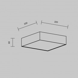 Светильник потолочный C032CL-24W3K-SQ-W Maytoni Белый