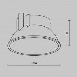 Светильник настенный Ring8-10W-RD-W Maytoni Белый