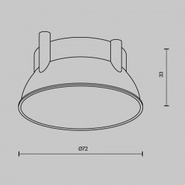 Светильник настенный Ring12-15W-RD-W Maytoni Белый